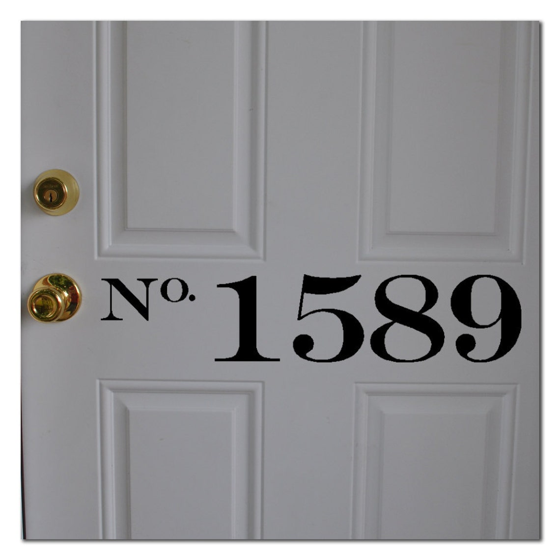 House Number Vinyl Decal 4 Tall Etsy