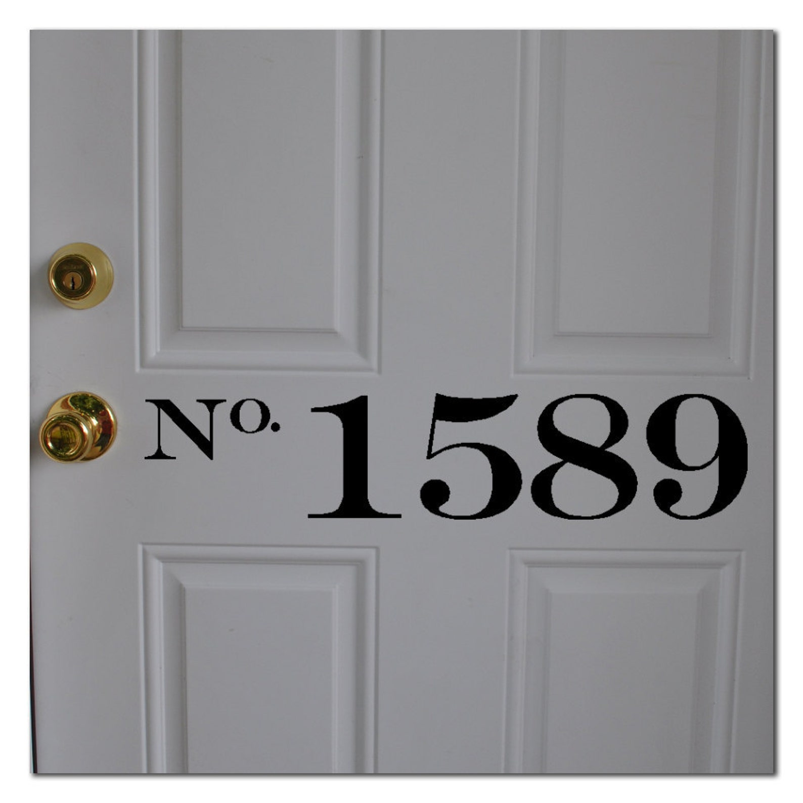 House Number Vinyl Decal 4 Tall Etsy