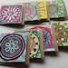 Colorful Mandala Mini Note Card Set of 8, Mini Square Notecards, Mini ...