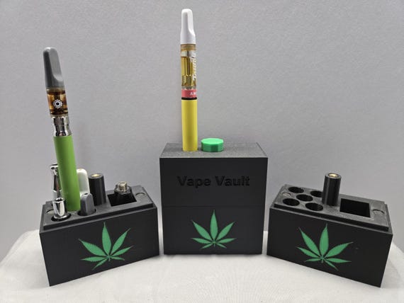 Vape Vault - Marijuana Vape Cartridge Storage and Travel Case
