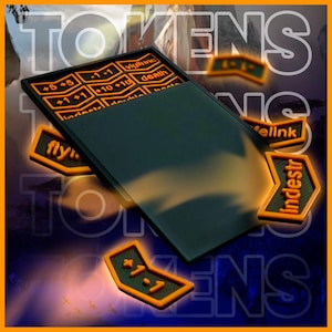 X21 Custom Counters for Magic: The Gathering - Compact Card-Shaped Counters in a Small Box for Your Deck Box