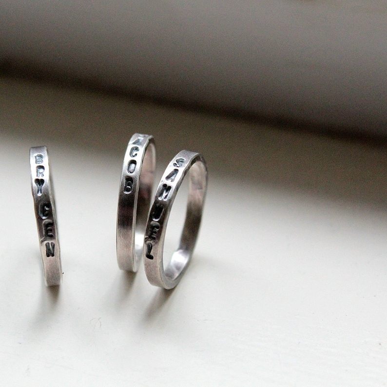 Personalized Stacking Rings image 2