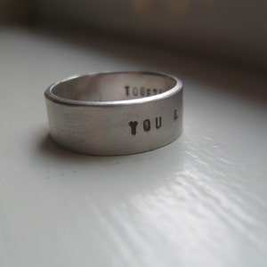 Personalized Rustic Wedding Band image 4