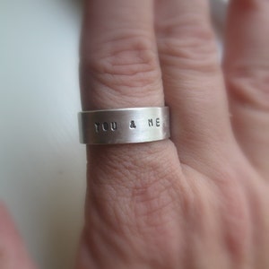 Personalized Rustic Wedding Band image 5