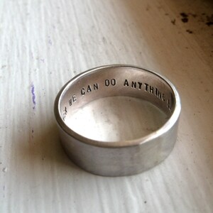 Personalized Rustic Wedding Band image 3