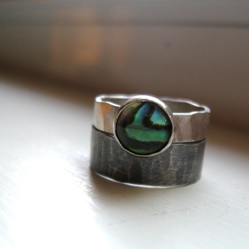 Abalone Ring | Etsy