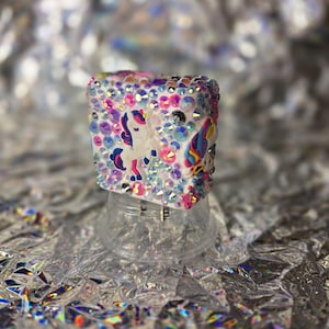 Bedazzled Rainbow Unicorn 45w USB-C wall charger for Apple or Samsung