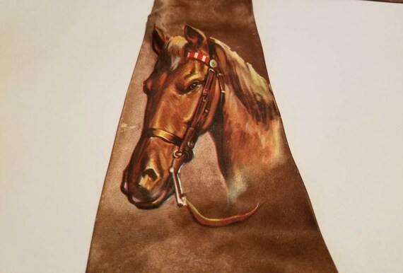 Vintage Necktie Western Horse Master Prints by Arc