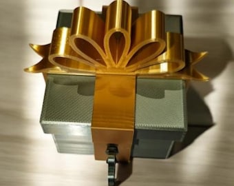 ロック済み | ギフトボックス | オーナメント | 高品質 STL ファイル | 3D プリンター用 3D デジタル印刷 STL ファイル | メリー | クリスマス