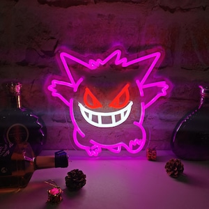 ゲンガー　ネオンライト Gengar neon sign - Etsy 日本