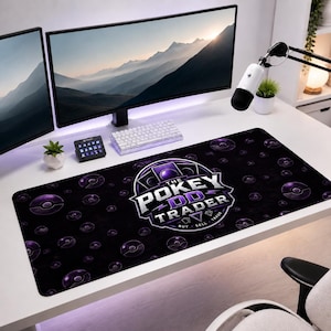 Custom Card Breaking Streamer Mat | Custom Trading Card Playmat | Streamer Mat | Card Breaker Setup | Stitched Edge Printed Desk Pad