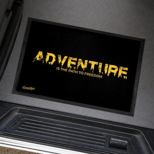 AVENTURE - Tapis de sol personnalisé pour camping-car - Nom au choix | Tapis de sol personnalisé pour camping-car, protection de sol