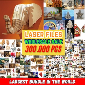 Laser Cut Files Mega Bundle, 300K Files  3D  2D Lasecut Designs CNC Files Laser cutting files, Svg Cdr Dxf Png Eps, Laser Files