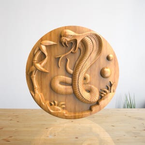 Cobra Snake - STL-bestand voor CNC-houtsnijwerk, CNC-routerbestanden