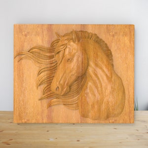 Pferd - STL-Datei für CNC-Holzschnitzerei, Cnc-Fräserdateien