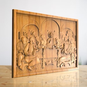 Jesus Last Dinner - STL-bestand voor CNC-houtsnijwerk, CNC-routerbestanden