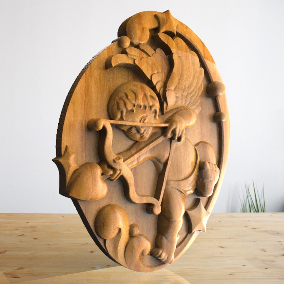 Eros Little Angel - STL File for CNC Wood Carving, Cnc Router Files - Etsy