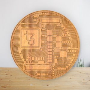 BTC Bitcoin - STL-bestand voor CNC-houtsnijwerk, CNC-routerbestanden