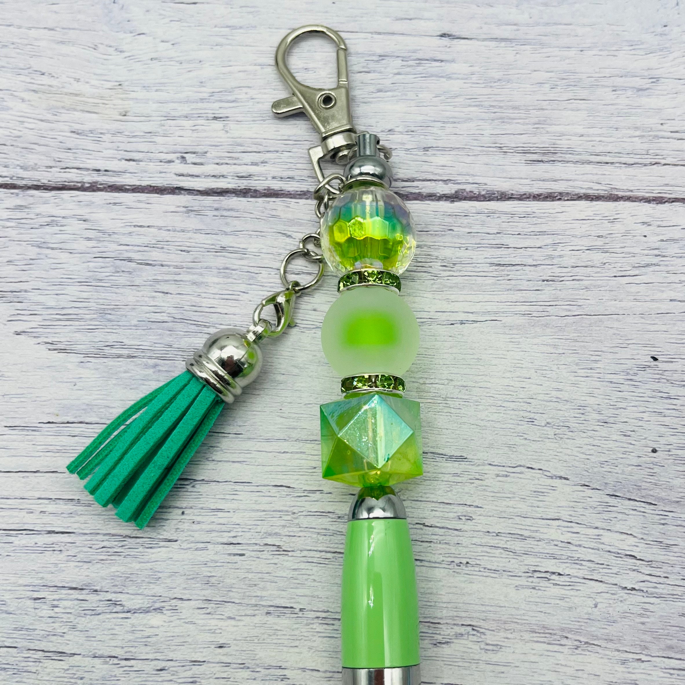 Pen Topper Keychain Mini Pen Beaded Keychains - Etsy