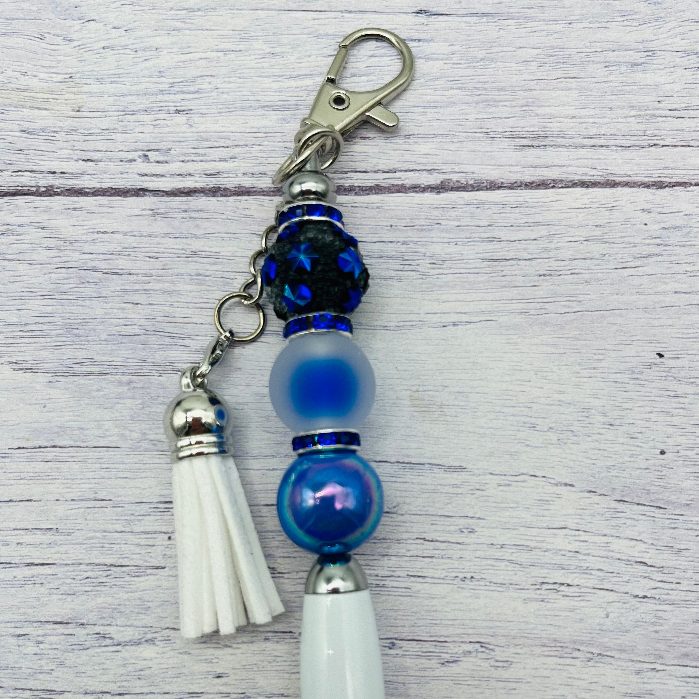 Pen Topper Keychain Mini Pen Beaded Keychains - Etsy