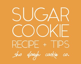 Digitale download: recept voor suikerkoekjes met tips
