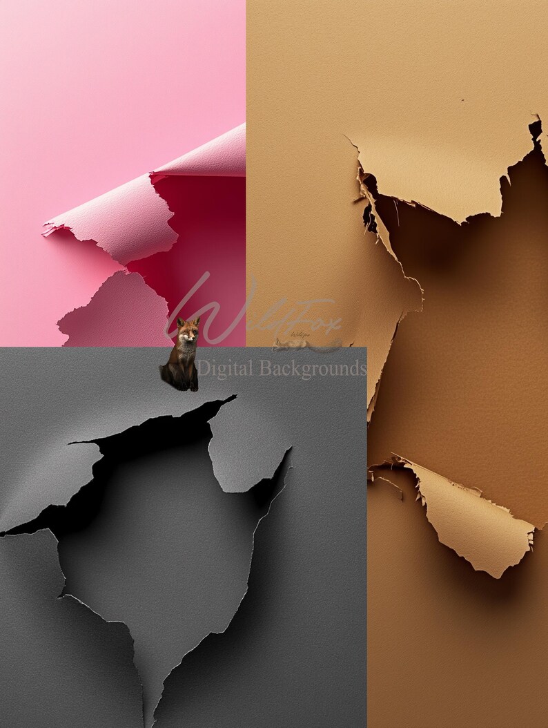 Torn Paper Digital Photography Backgrounds: PSD Files (photoshop ...
