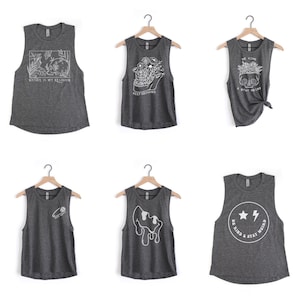 トップス JadedLondon Safety Pin Washed Black Tank Safety Pin Washed Black Tank | Jaded London | Clothing