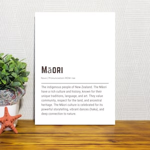 Maori Prints, Aroha Definition Print, Whanau Print, Maori Posters, New Zealand Wall Art, Maori Wall Decor, Printable New Zealand Decor