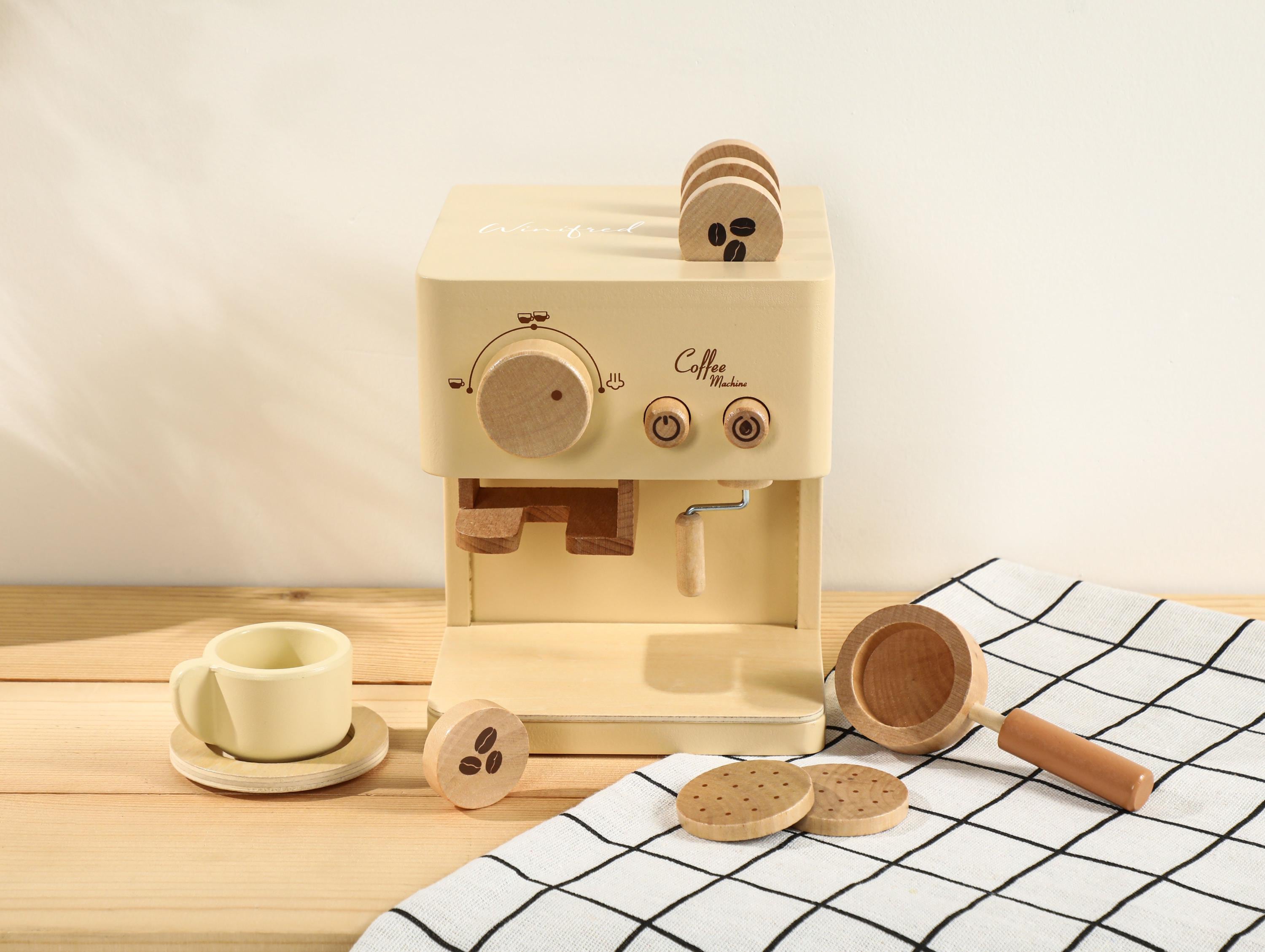 Wooden Toy Coffee Machine