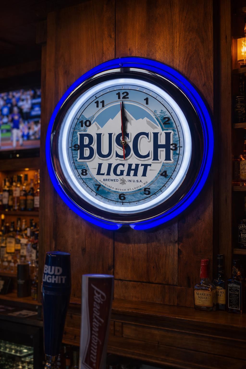 Light up Busch Light Clock - Etsy