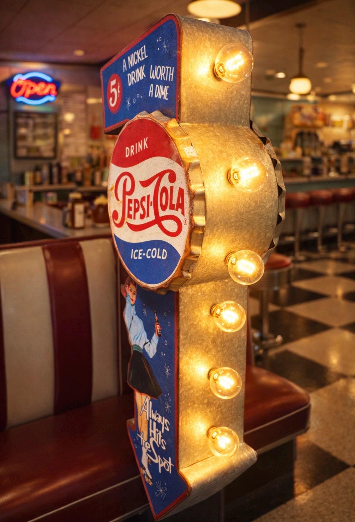 Vintage pepsi light - Etsy 日本