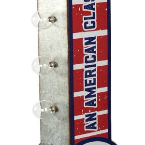 Pabst Blue Ribbon Beer, Enseigne murale LED double face en métal, Garage, Patio, Bar, Salle de jeux, Homme des cavernes, Cadeau, Enseigne au néon