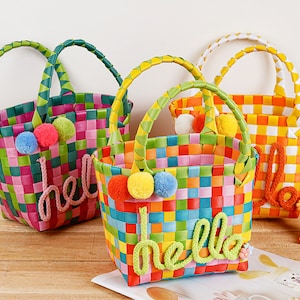 Sac à main fleur pour fille, sac bandoulière fille, premier sac à main cadeau fille, sac à main pour tout-petit, jolis sacs colorés, sacs tissés à la main, cadeau pour elle