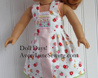 Sample Sale 18 inch Doll Dress Jumper Dress from Doll Days
