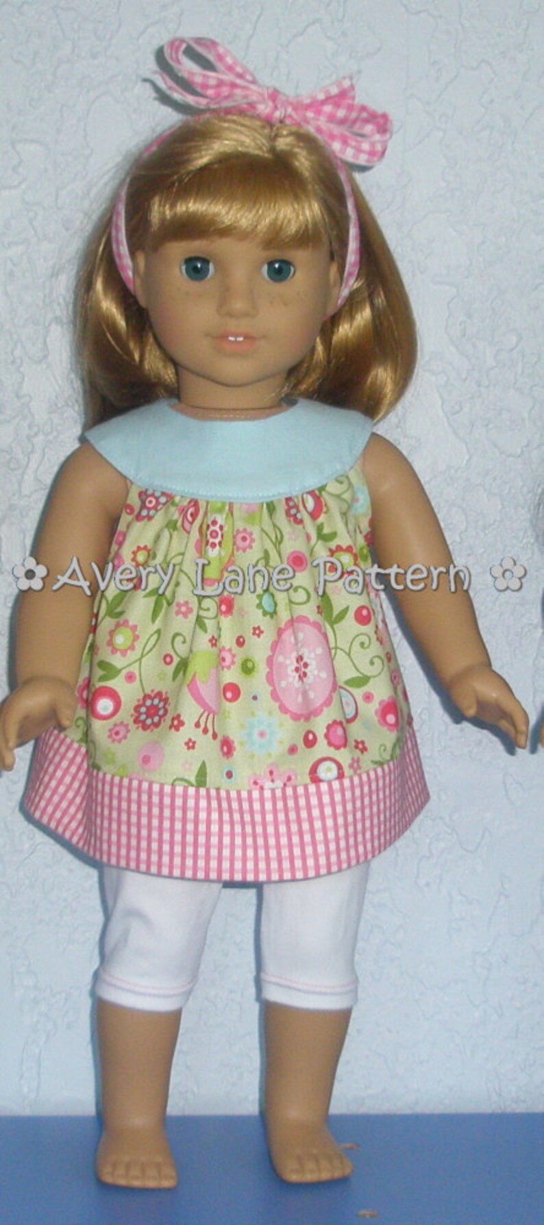 AG 18 inch Doll clothes pattern Amanda Dress and Top plus image 1