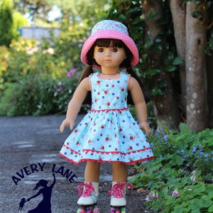 Bucket Hats Sewing Pattern for 18&quot; Dolls 3 variations 18 inch Doll Clothes Pattern Fits Dolls such as American Girl®