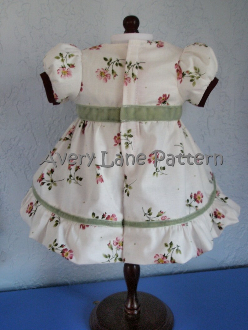 15 inch doll clothes pattern Lily Bubble Dress and Top Doll image 3