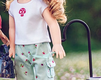 Sample Sale 14-15 inch Doll  Pants, Tee, and Bag from Doll Studio Boutique