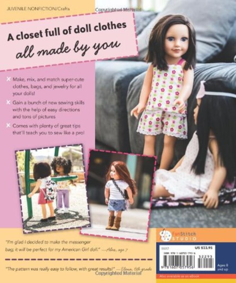 Sewing Book for kids Sew in Style Make Your Own Doll Clothes image 1
