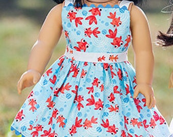 Sample Sale 18 inch Doll Dress Modern Vintage Sundress from Doll Days