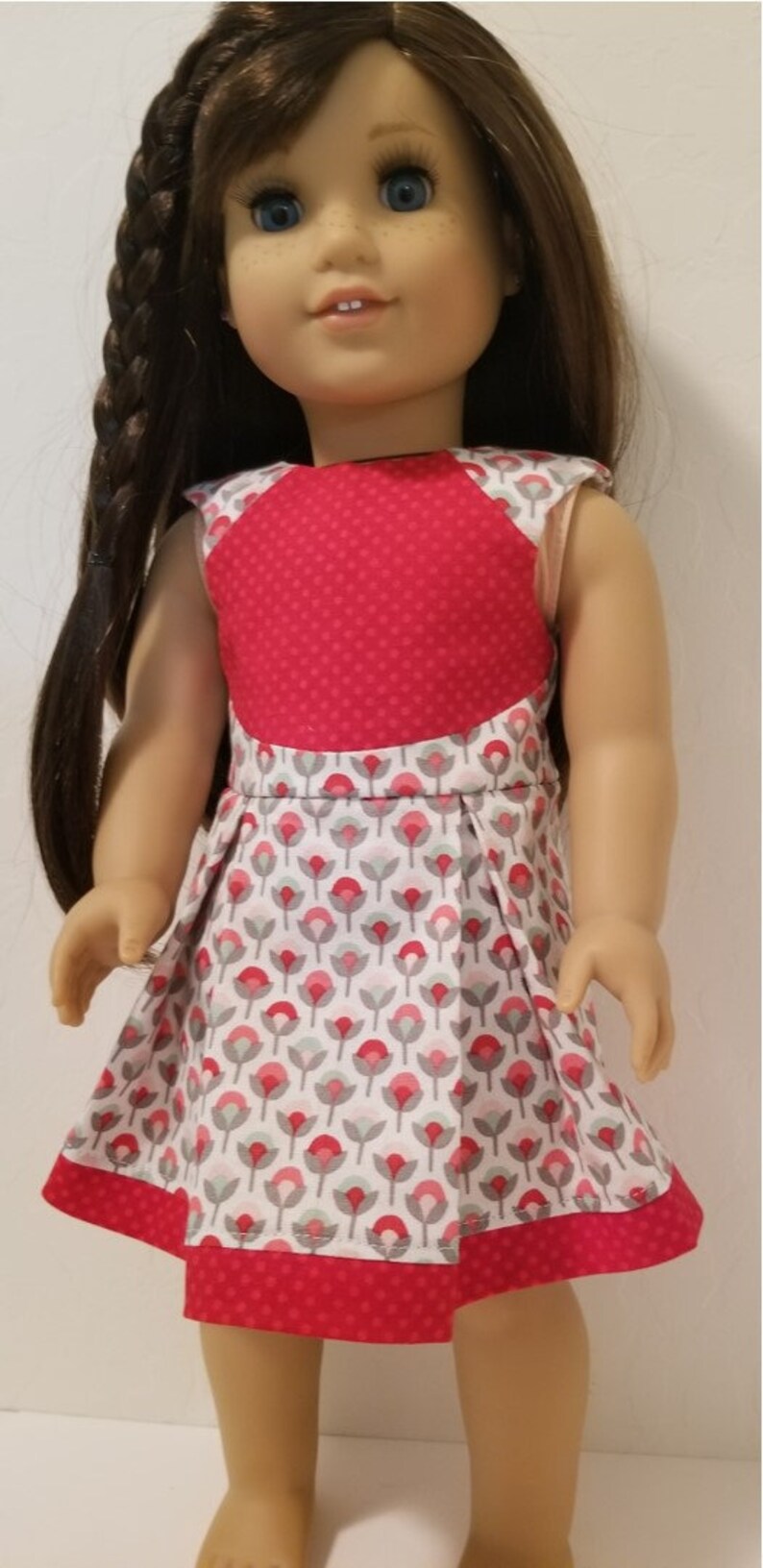 New 18 Doll clothes pattern Color Me Happy Doll Dress sewing Pattern Avery Lane Designs 18 inch size doll PDF image 7