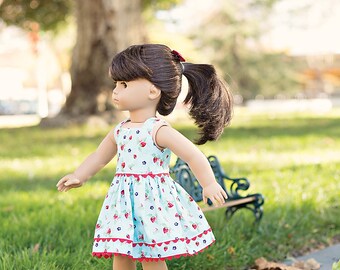 Sample Sale 18 inch Doll Dress Ice Cream Social from Doll Dress Boutique