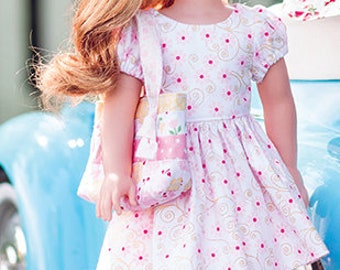 Sample Sale 14-15 inch Doll Dress Vintage Party Dress  from Doll Studio Boutique