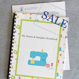 Learn to Sew Student Workbook from Beginning Sewing Program for Kids Single Use only