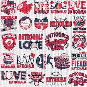 23 Files,Nationals bundle,Nationals svg,Nationals png,Love nationals,Layered File,Instant Download,Baseball team, Tshirt, Clip Art, Cricut