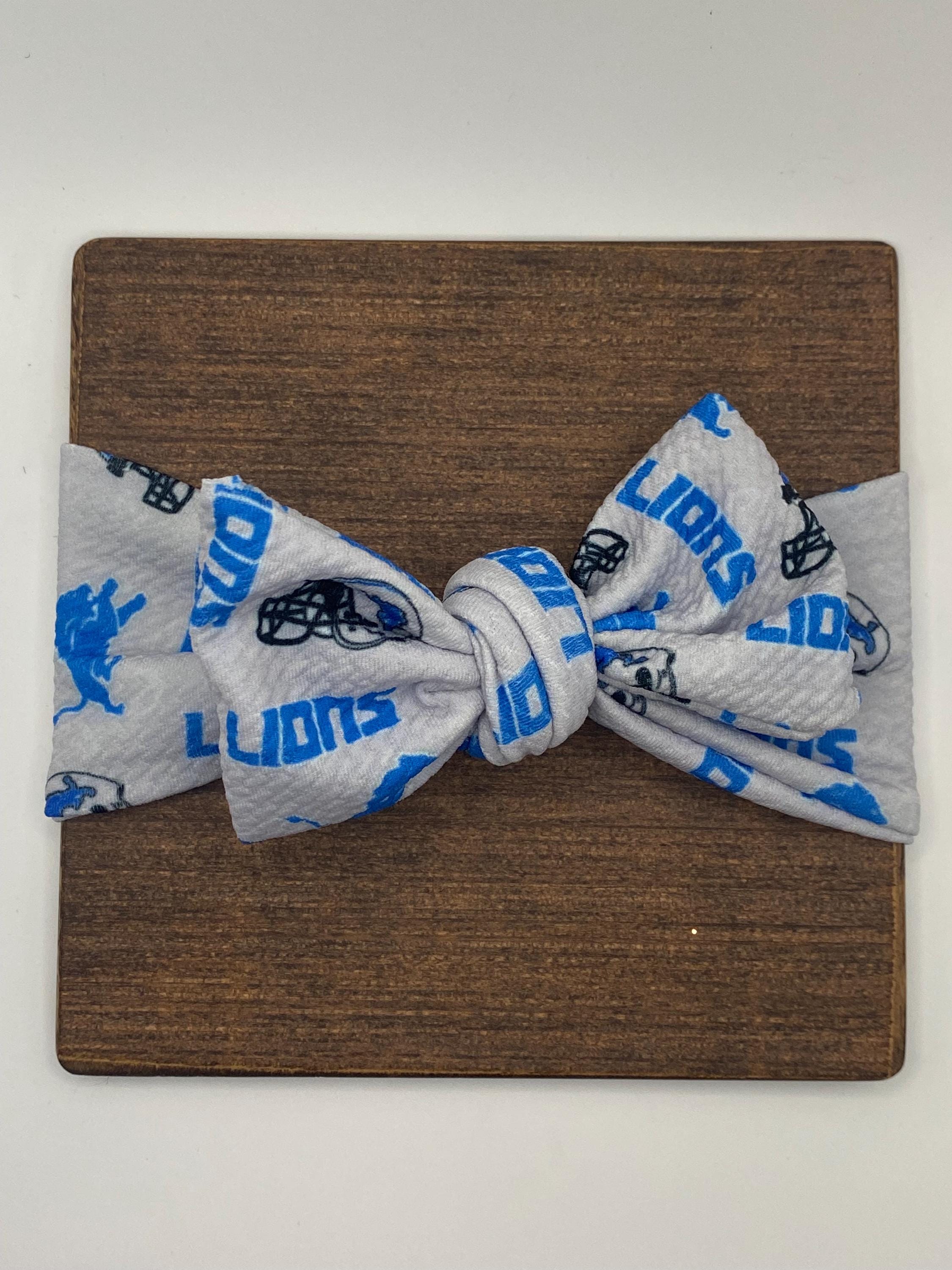 Detroit Lions Tie Knot Headband- Infant, Baby, Toddler