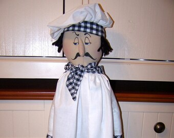 Donna Kilbert Chef Pierre  Bag Holder Doll