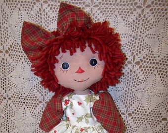 PDF/Pattern/Primitive Raggedy Abby Doll Pattern ET