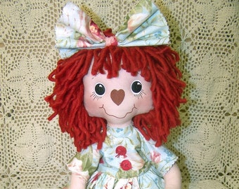 PDF/Pattern/Primitive Raggedy Bree Annie Doll Pattern Et