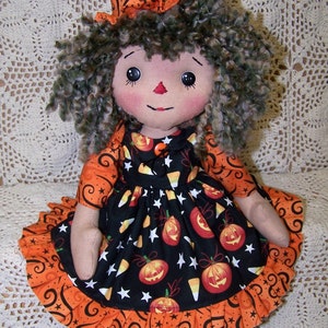 PDF/Pattern/Primitive Raggedy Willow Witch Doll Pattrn ET